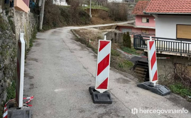 Odron u naselju Cim ugrožava kuće i jedini pristupni put, mještani traže hitnu reakciju