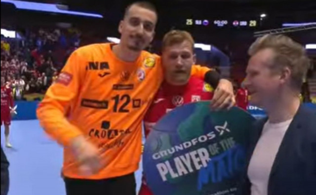 Gesta koja je oduševila rukometnu Europu: Matej Mandić nagradu za igrača utakmice podijelio s rođakom Davidom