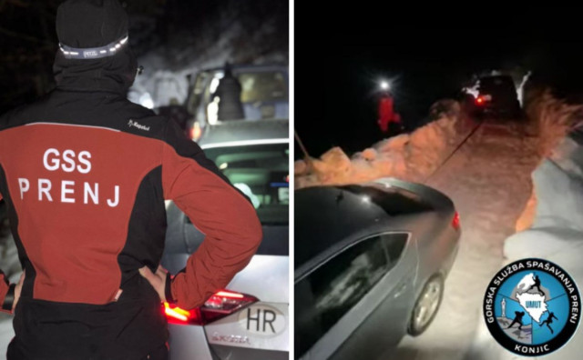 GSS Prenj pritekao u pomoć nakon što je navigacija hrvatske državljane usmjerila na opasan i neprohodan put
