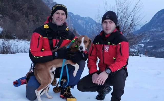 GSS Jablanica spasio psa u stijenama Čvrsnice