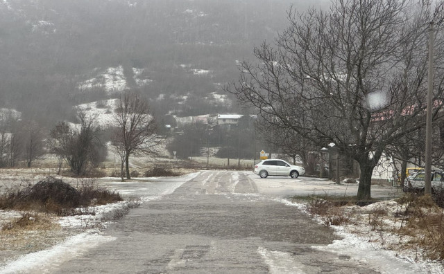 Zimski uvjeti donijeli snijeg u Gorance