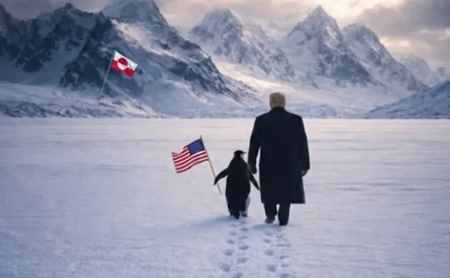 Trump ne prestaje: Bijela kuća objavila njegovu sliku s pingvinom na Grenlandu