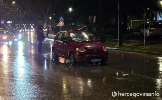 automobil udario pješaka Centar 2 Mostar