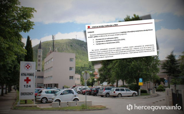 Što je mostarski Dom zdravlja uradio u zadnjih 5 godina po preporukama federalnih revizora?