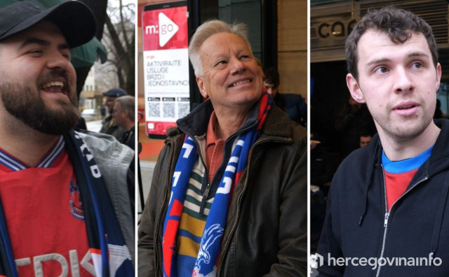 Navijači Crystal Palacea u Mostaru