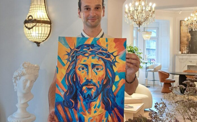 Hrvatski slikar izlaže dvije slike u Rimu, jedna je od zlata