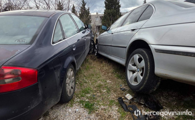 Sudar Audija i BMW-a u Mostaru