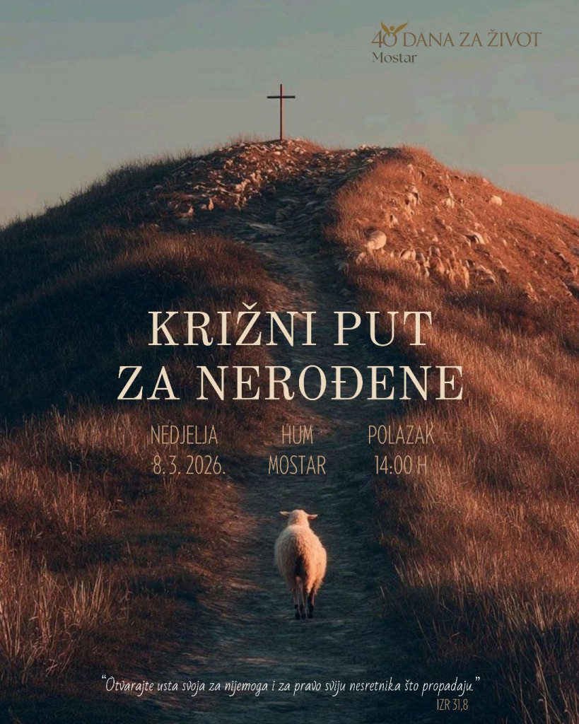 Križni put za nerođene najava