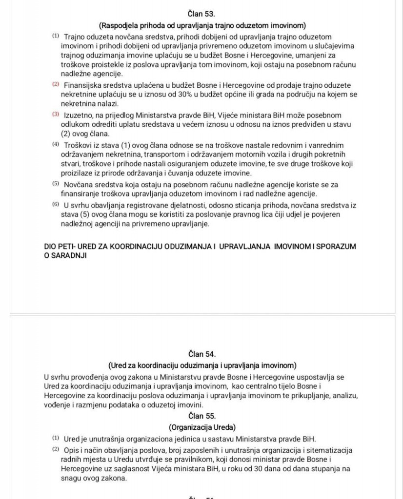 Nacrt zakona o oduzimanju i upravljanju imovinom