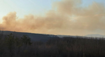 Gust dim na području Mostarskog blata
