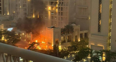 Snimljen udar drona na hotel u Dubaiju 