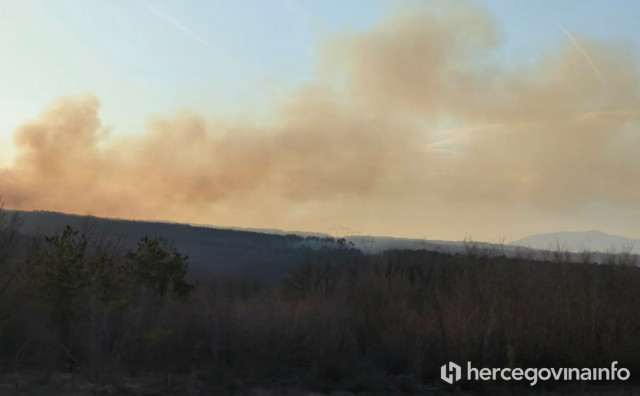 Veći požar na području Mostarskog blata