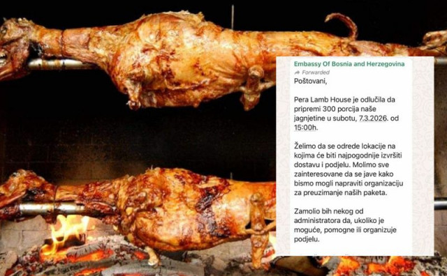 Ministarstvo vanjskih poslova pripremilo janjetinu za državljane BiH koje treba evakuirati