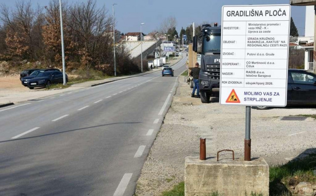 Počeli radovi na kružnom toku 'Kaktus' u Čitluku