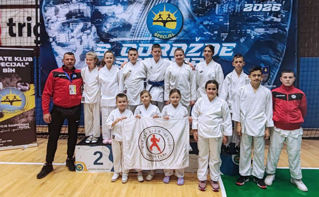 Karatisti mostarskog 'Semiha' pokorili Goražde, 16 medalja i druga priznanja