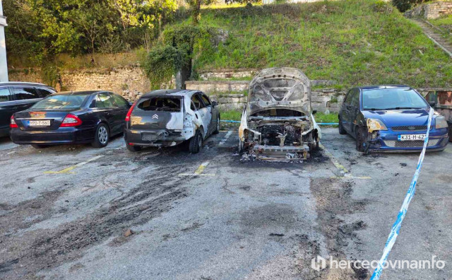 Uhićena osoba zbog paljenja vozila u Mostaru
