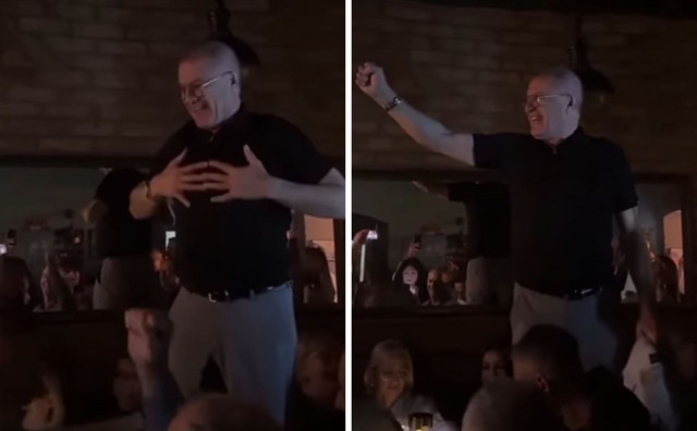 Zdravko Mamić slavio Bajram s Mostarcima pa se popeo na barsku stolicu i zapjevao 'Čudna jada'