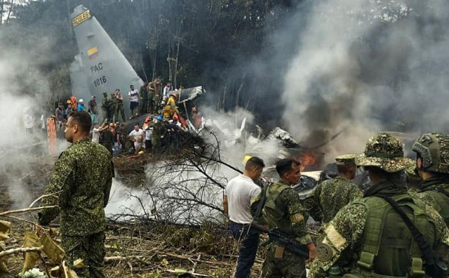 Pao vojni transportni avion 'Hercules C-130' u Kolumbiji