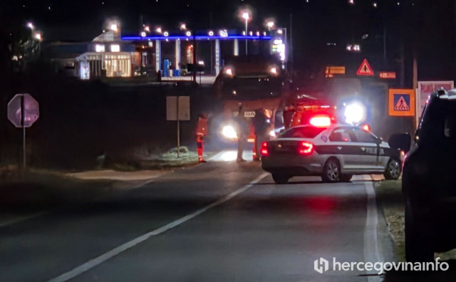 Teža prometna nesreća na cesti Čapljina - Stolac