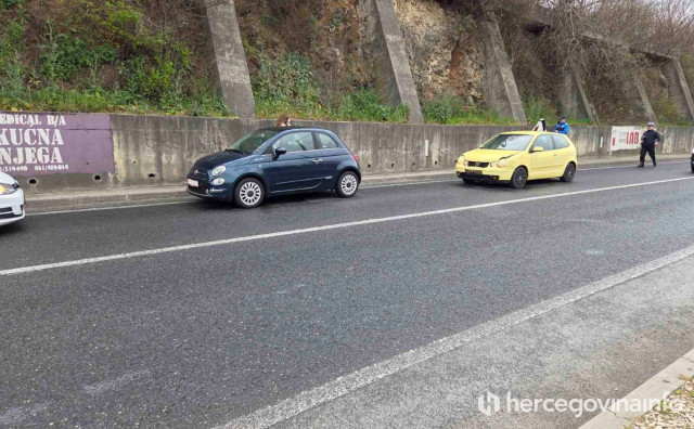 Gužve na M-17 u Mostaru zbog prometne nesreće