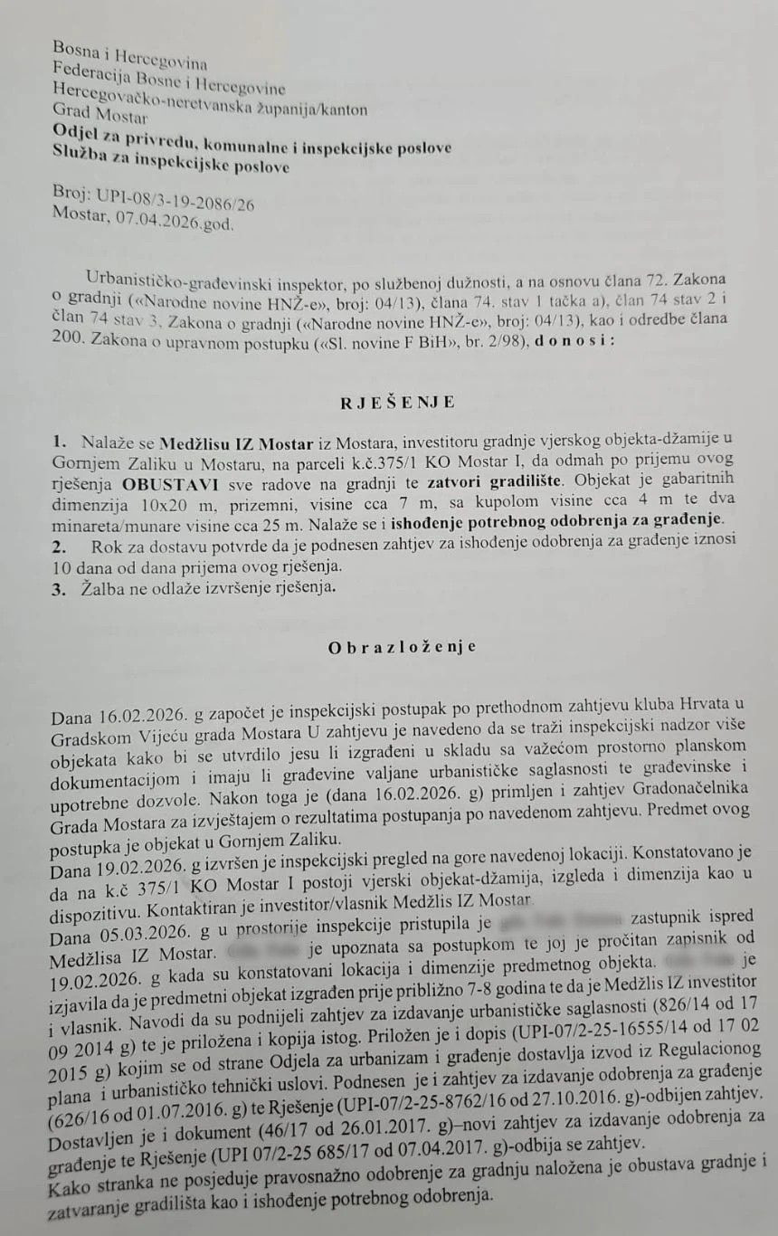 inspekcija dzamija zalik