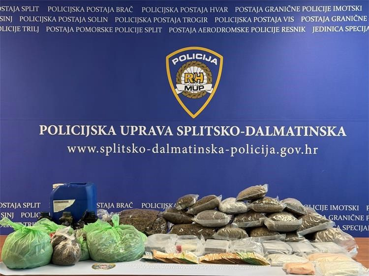najveća zapljena droga u Splitsko dalmatinskoj županiji