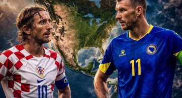 Luka Modrić i Edin Džeko