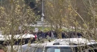 masovna tučnjava navijača Bayerna i Stuttgarta