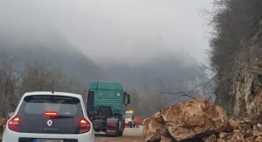 Odron na cesti Banja Luka - Jajce