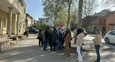 Prosvjed trgovaca ispred Općine Čitluk