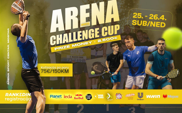 Arena Challenge Cup okuplja desetine igrača i donosi prvi ženski padel turnir u Mostaru