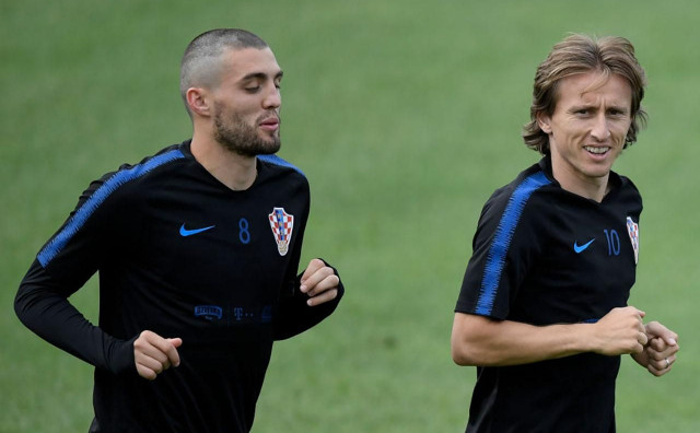 Mateo Kovačić i Luka Modrić 