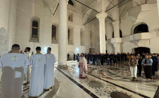U Mostaru služena vaskršnja liturgija u Sabornoj crkvi Svete Trojice