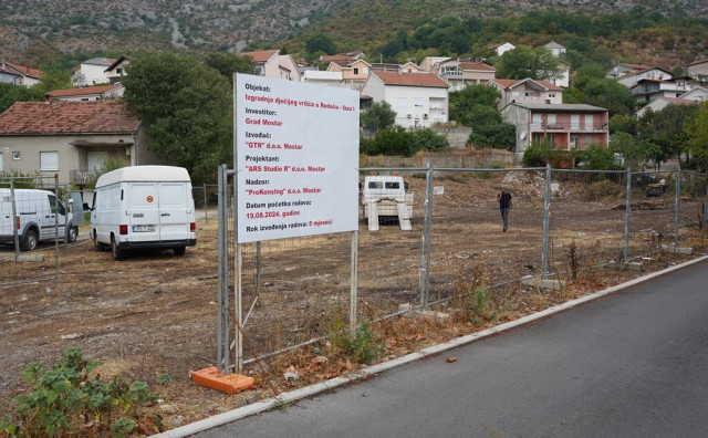 Grad Mostar izabrao izvođača za novu fazu gradnje vrtića u Rodoču, posao vrijedan 818 tisuća KM