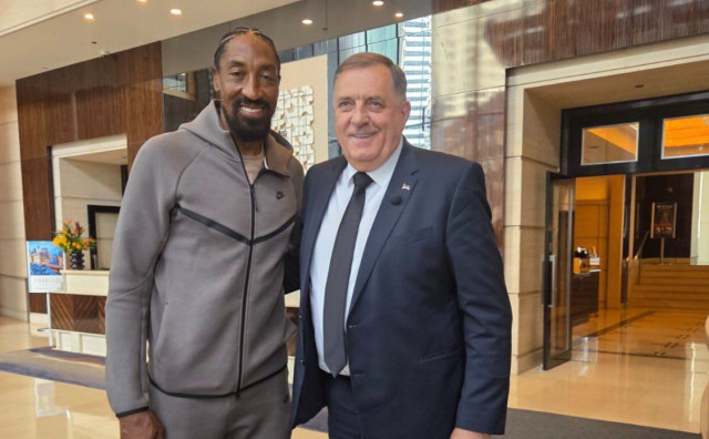 Dodik se pohvalio susretom s legendom Chicago Bullsa u SAD-u: 'Lijepo je sresti velikane igre'