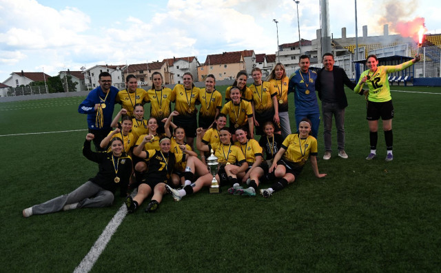Sportska groznica u Posušju: Nogometašice Intera izborile plasman u žensku Premijer ligu BiH