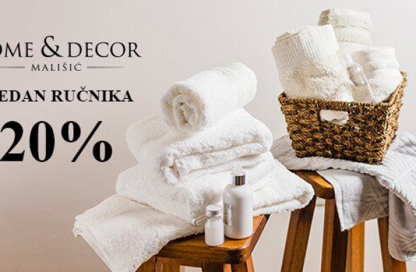 Tjedan ručnika u trgovinama Mališić Home & Decor