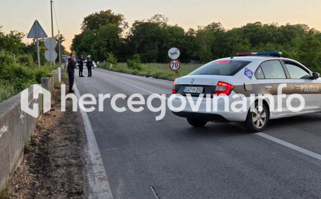 Teška prometna nesreća kod Mostara: Smrtno stradao motociklist, promet obustavljen kod Sretnica