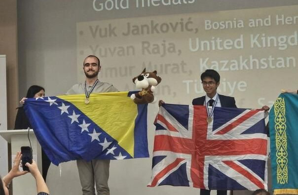 Učenik iz Hercegovine osvojio zlatnu medalju na olimpijadi