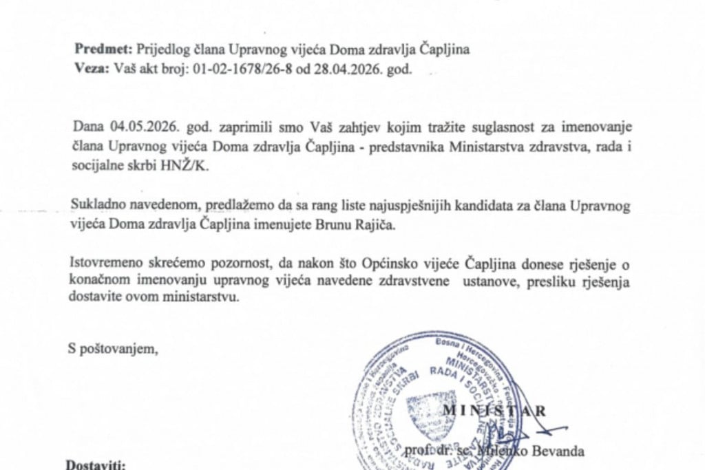 dokumenti dom zdravlja capljiina