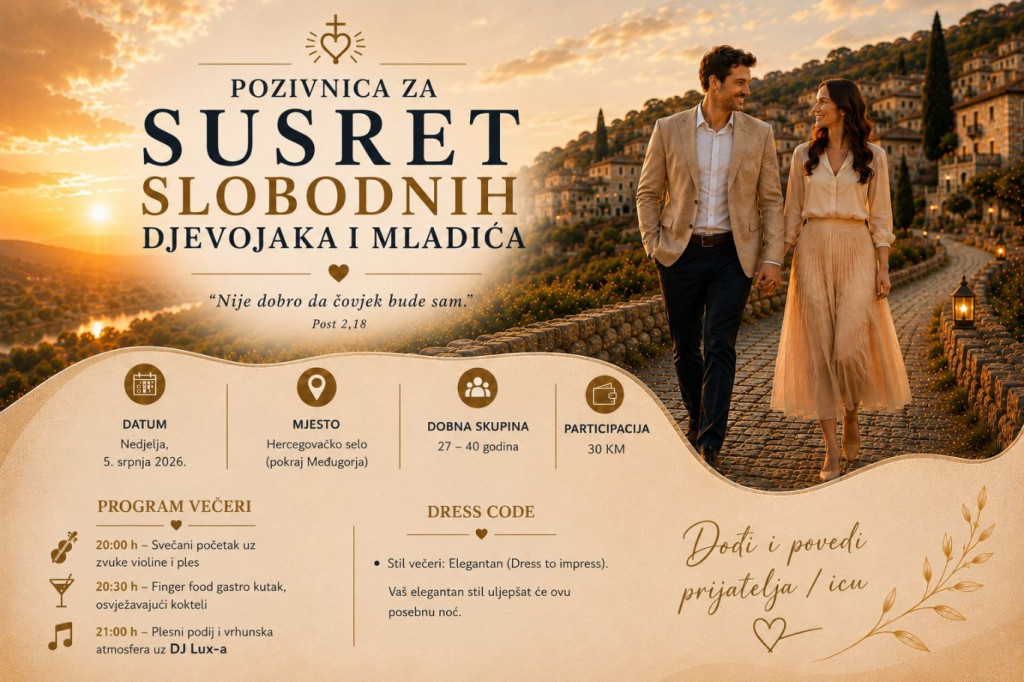 Susret za slobodne pozivnica