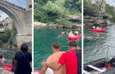 Muškarac nakon skoka sa Starog mosta nestao pod vodom, spašen brzom reakcijom