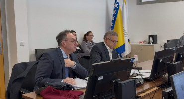 Ranko Debevec i njegov punomoćnik Kerim Čelik na disciplinskom ročištu