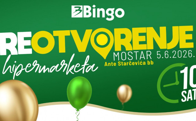 Bingo hipermarket Centar Mostar spreman za kupce: Moderniji ambijent i unaprijeđena ponuda za još ugodniju kupovinu
