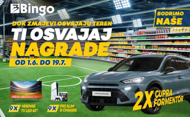 Bingo pokrenuo veliku nagradnu igru “Bodrimo naše”