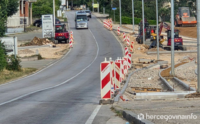 Napreduju radovi na kružnom toku Kaktus u Čitluku