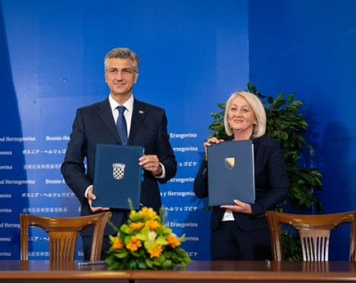 Krišto i Plenković potpisali ugovor o graničnim prijelazima BiH i Hrvatske