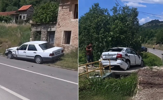Prometna nesreća kod Ljubuškog, na cesti ulje i dijelovi automobila