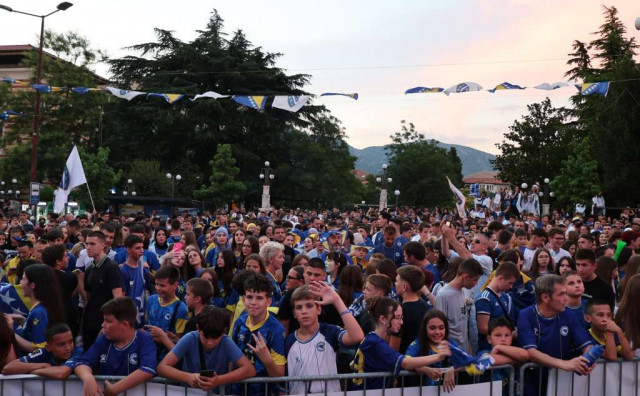 Trg Musala, navijači, BiH Katar