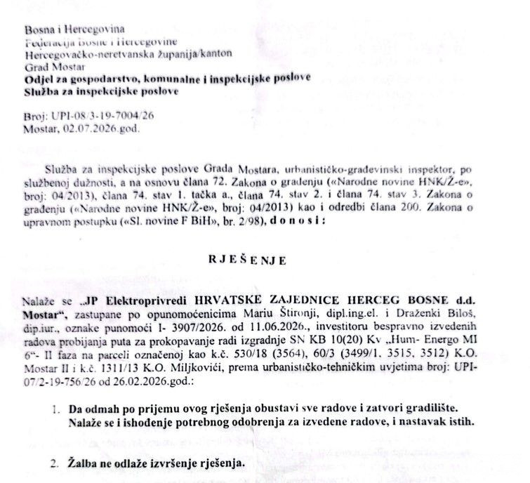 Enersol, Franjo Takač, nezkonito polaganje kablova